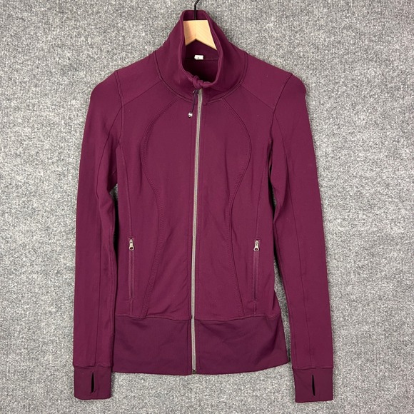 Lululemon Jacket Womens Size 4  Full Zip Thumbholes Athletic - Picture 1 of 9
